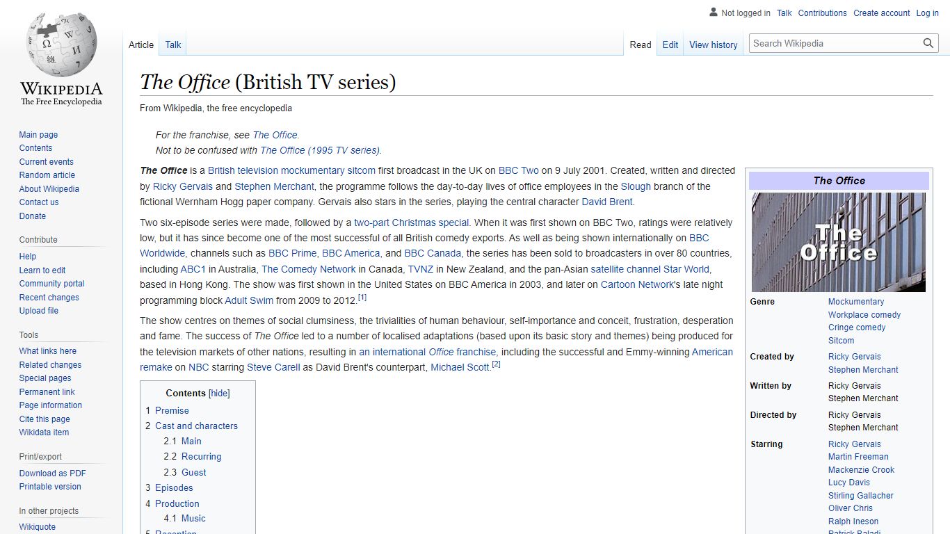The Office (British TV series) - Wikipedia